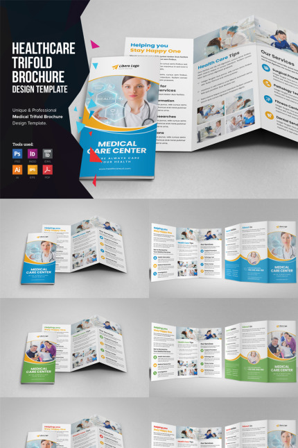 Kit Graphique #86071 Healthcare Brochure Divers Modles Web - Logo template Preview