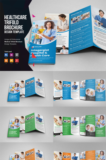 Kit Graphique #86076 Soins-de-sants Brochure Divers Modles Web - Logo template Preview