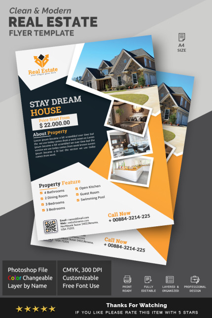 Kit Graphique #86092 Realestateflyer Advert Divers Modles Web - Logo template Preview