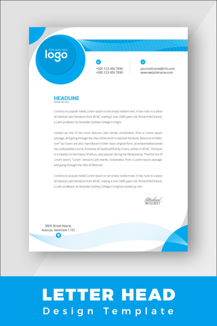 Kit Graphique #86409 Letter Corporate Divers Modles Web - Logo template Preview