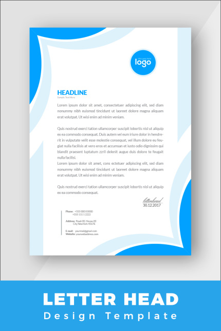 Kit Graphique #86427 Letter Corporate Divers Modles Web - Logo template Preview