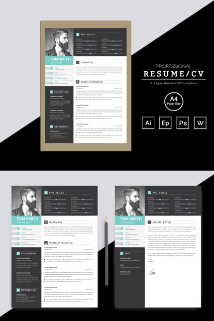 Kit Graphique #86591 Resume Cv Divers Modles Web - Logo template Preview