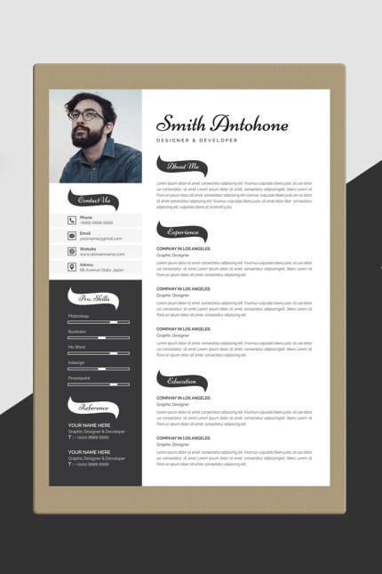 Kit Graphique #86791 Resume Cv Divers Modles Web - Logo template Preview