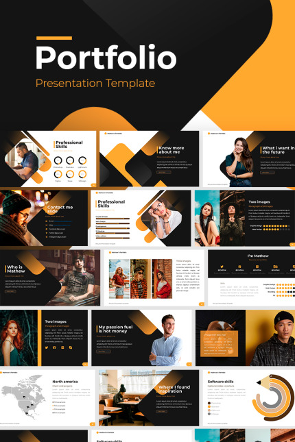 Kit Graphique #86827 Portfolio Resume Divers Modles Web - Logo template Preview