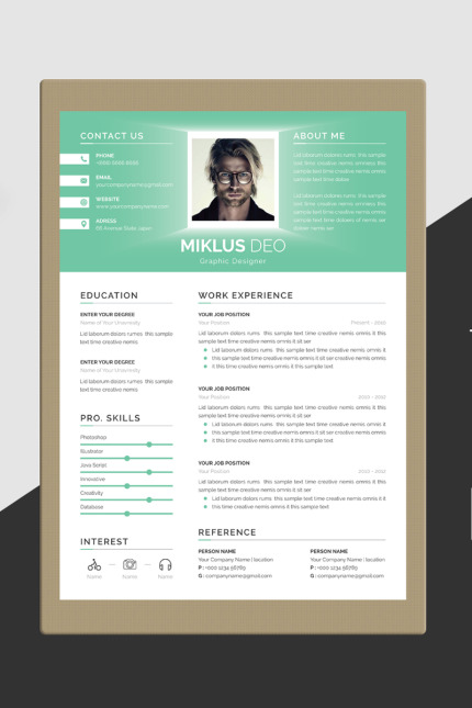 Kit Graphique #86876 Resume Cv Divers Modèles Web - Logo template Preview