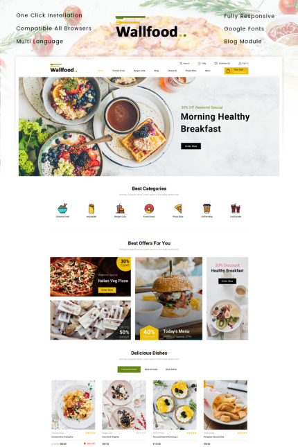 Kit Graphique #86999 Restaurant Alimentation Divers Modles Web - Logo template Preview