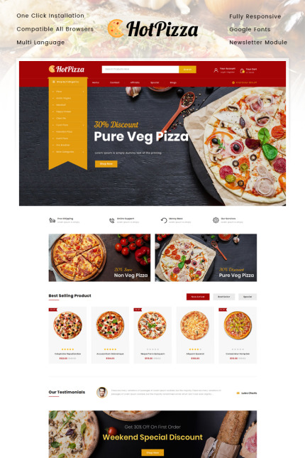 Kit Graphique #87132 Pizza Food Divers Modles Web - Logo template Preview