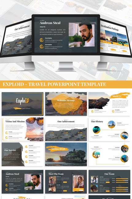 Kit Graphique #87394 Tourism Adventure Divers Modles Web - Logo template Preview