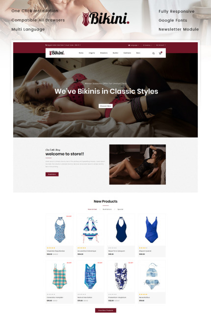 Kit Graphique #87444 Lingerie Bikini Divers Modles Web - Logo template Preview