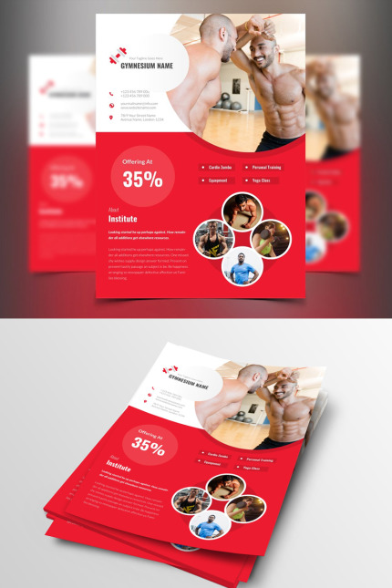 Kit Graphique #87570 Gymnasium Headline Divers Modles Web - Logo template Preview