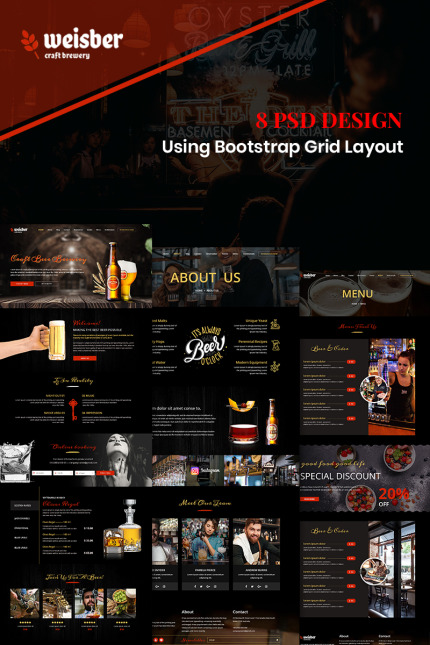 Kit Graphique #87912 Pub Drinks Divers Modles Web - Logo template Preview