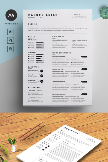 Kit Graphique #88322 Page Rsum Divers Modles Web - Logo template Preview