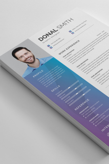 Kit Graphique #88325 Resume Cv Divers Modèles Web - Logo template Preview