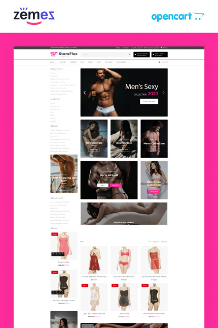 Kit Graphique #89210 Lingerie Underwear Divers Modles Web - Logo template Preview