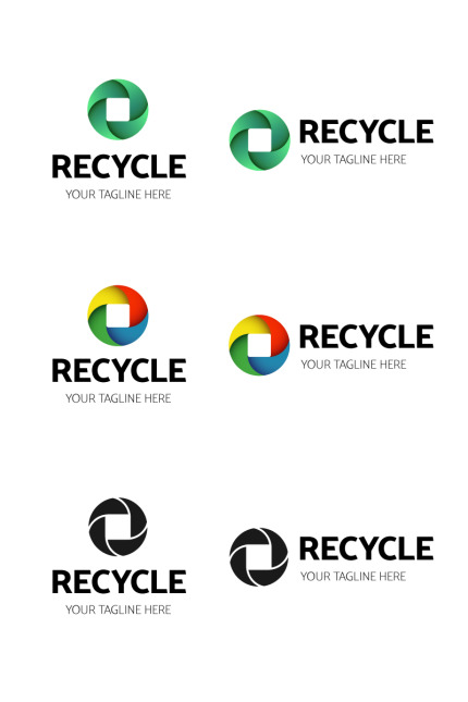 Kit Graphique #89355 Recycle Environnement Divers Modles Web - Logo template Preview