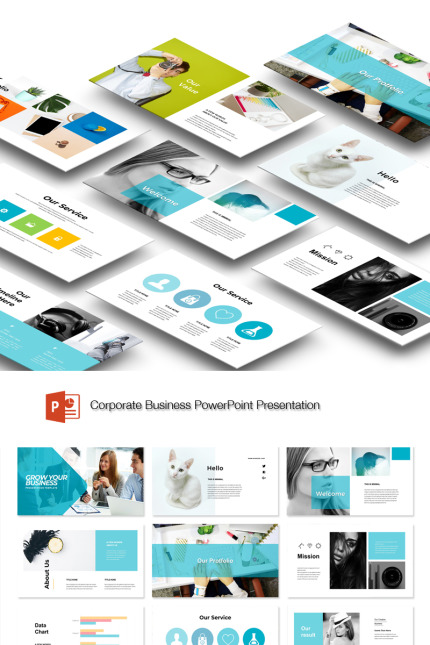 Kit Graphique #89440 Powerpoint Service Divers Modles Web - Logo template Preview