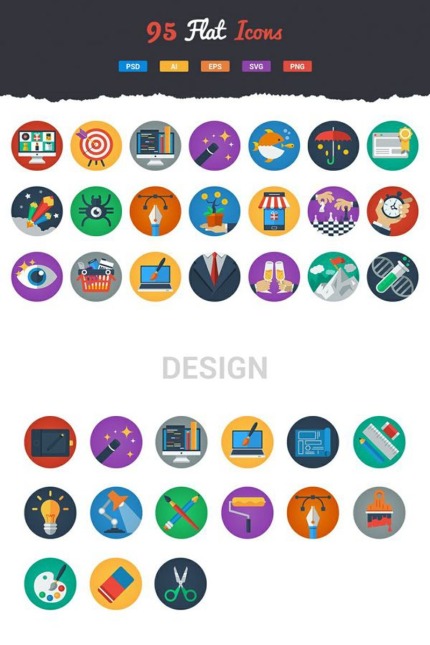 Kit Graphique #89527 Plat Icon Divers Modles Web - Logo template Preview
