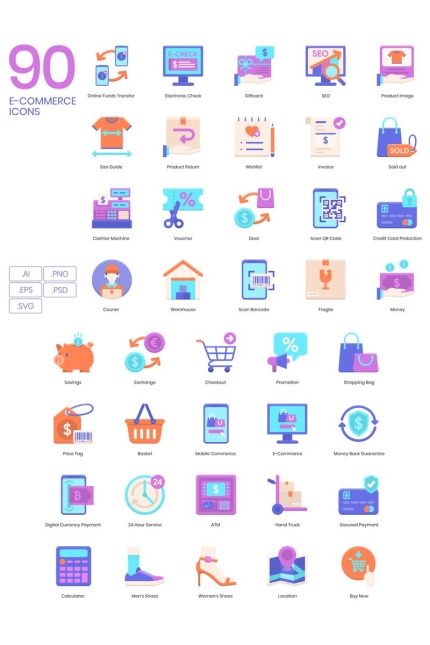 Kit Graphique #89617 Ecommerce Icon Divers Modles Web - Logo template Preview