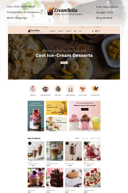 Kit Graphique #89682 Icecream Bonbons Divers Modles Web - Logo template Preview