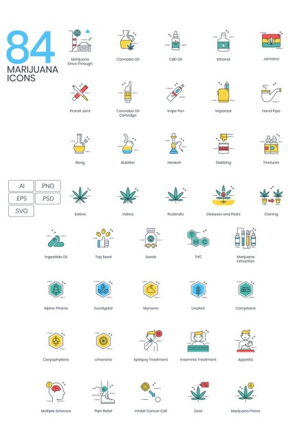 Kit Graphique #89743 Cannabis Cnd Divers Modèles Web - Logo template Preview