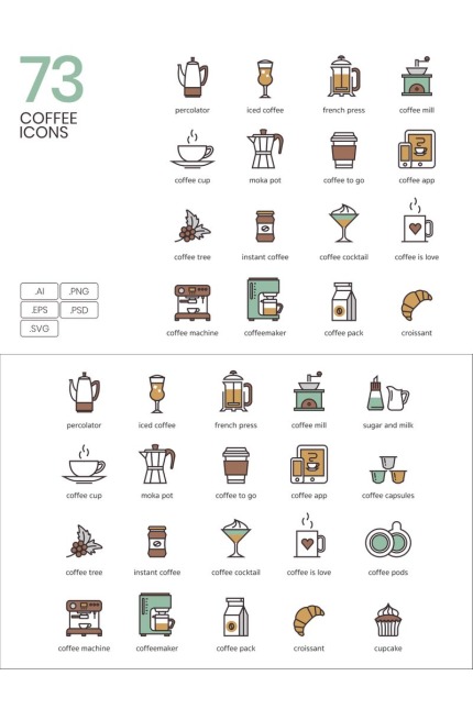 Kit Graphique #89923 Coffee Boire Divers Modles Web - Logo template Preview
