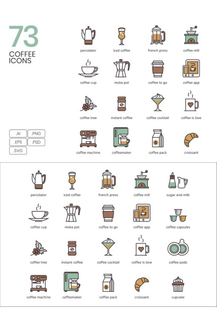 Kit Graphique #89923 Coffee Drink Divers Modles Web - Logo template Preview