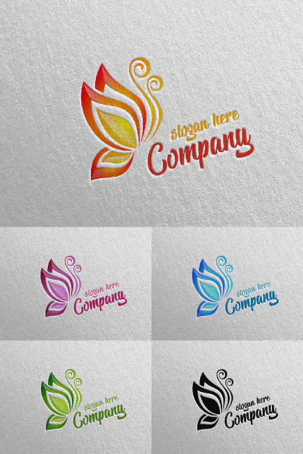 Kit Graphique #89949 Butterfly Logo Divers Modles Web - Logo template Preview