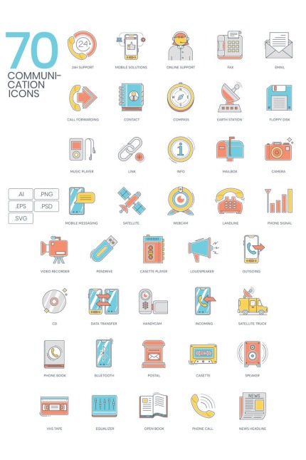Kit Graphique #90019 Communication Media Divers Modles Web - Logo template Preview