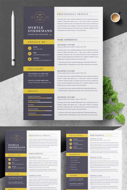 Kit Graphique #90396 Rsum Cv Divers Modles Web - Logo template Preview