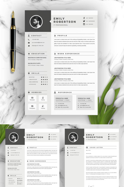 Kit Graphique #90608 Resume 2 Divers Modles Web - Logo template Preview