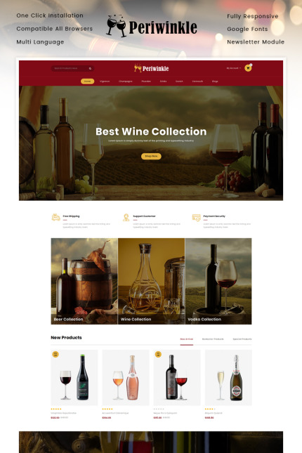 Kit Graphique #90637 Wine Drink Divers Modles Web - Logo template Preview