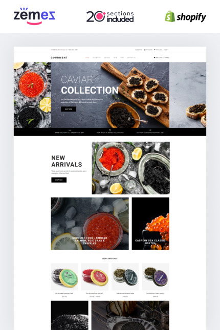 Kit Graphique #90665 Caviar Seafood Divers Modles Web - Logo template Preview