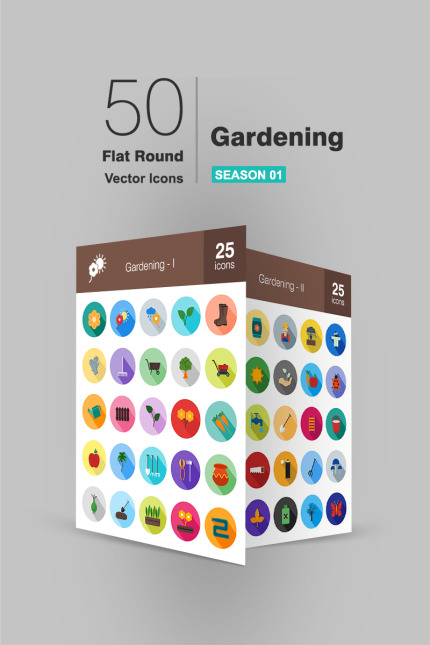 Kit Graphique #90867 Gardening Icon Divers Modles Web - Logo template Preview