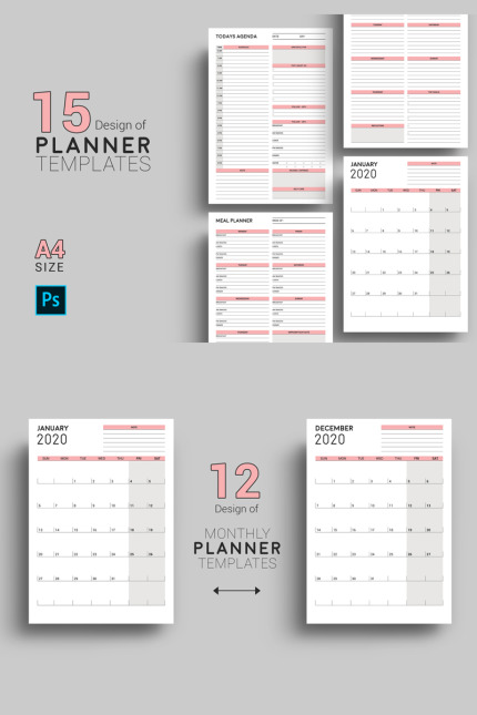 Kit Graphique #90918 Planificateur Calendrier Divers Modles Web - Logo template Preview