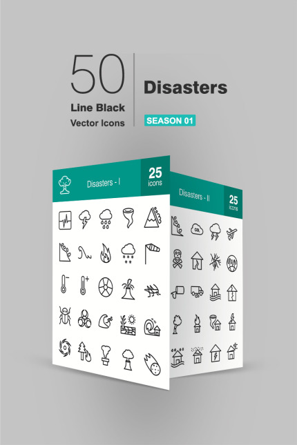 Kit Graphique #90939 Disaster Icon Divers Modles Web - Logo template Preview
