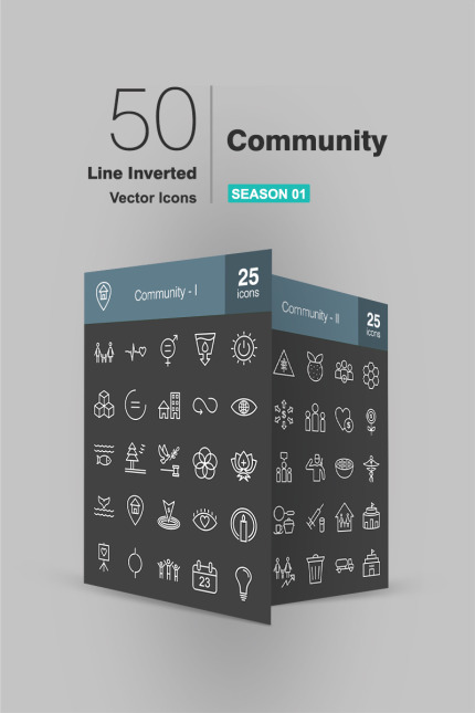 Kit Graphique #90940 Community Icon Divers Modles Web - Logo template Preview