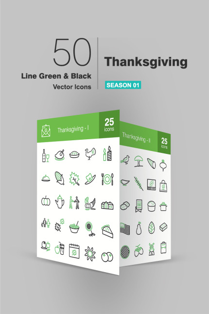 Kit Graphique #90941 Thanksgiving Icon Divers Modles Web - Logo template Preview