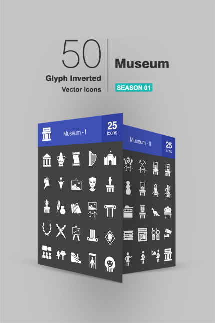 Kit Graphique #90944 Museum Icon Divers Modles Web - Logo template Preview