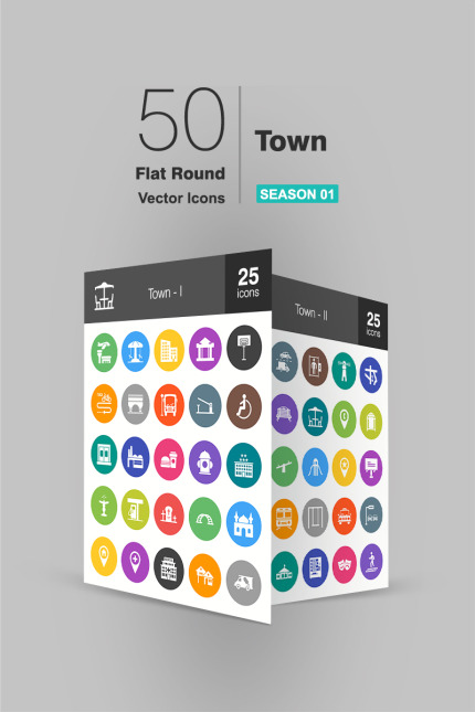 Kit Graphique #90947 Town Icon Divers Modles Web - Logo template Preview
