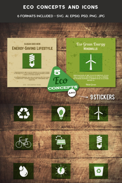 Kit Graphique #90994 Eco Natural Divers Modles Web - Logo template Preview