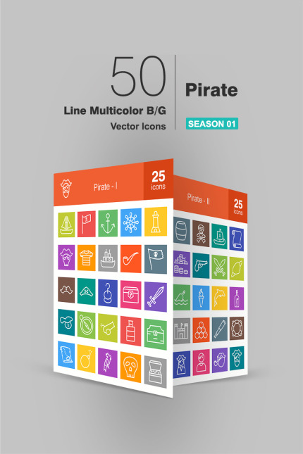 Kit Graphique #91007 Pirate Icon Divers Modles Web - Logo template Preview