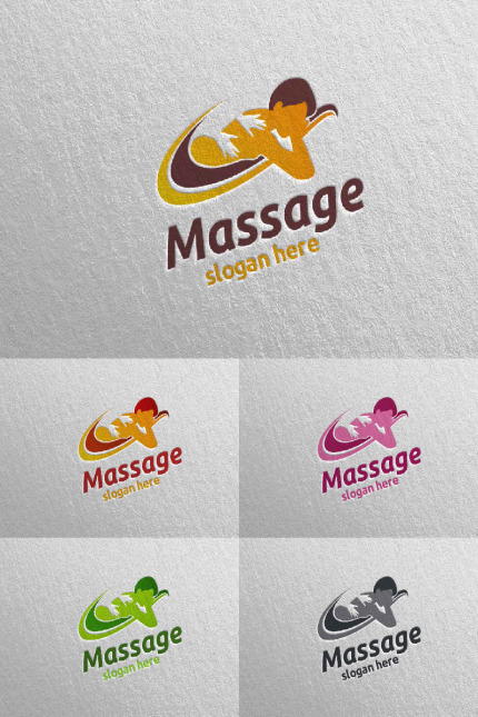 Kit Graphique #91055 Massage Logo Divers Modles Web - Logo template Preview
