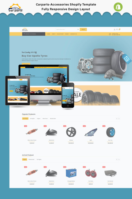Kit Graphique #91276 Carparts Pices-auto Divers Modles Web - Logo template Preview