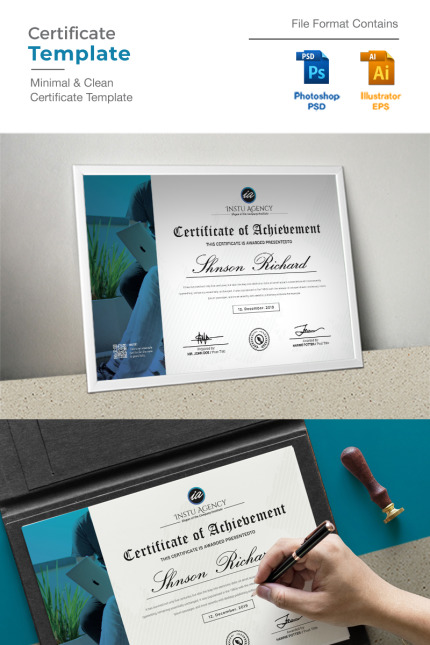 Kit Graphique #91317 Modern Certificate Divers Modles Web - Logo template Preview