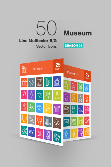 Kit Graphique #91604 Museum Icon Divers Modles Web - Logo template Preview