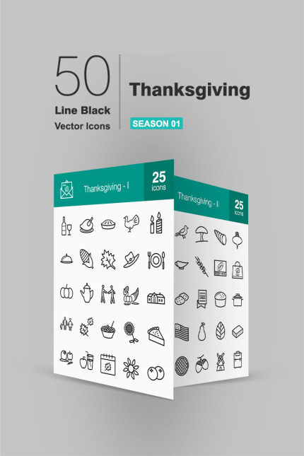 Kit Graphique #91606 Thanksgiving Icon Divers Modles Web - Logo template Preview