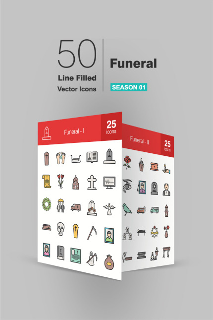 Kit Graphique #91610 Funeral Icon Divers Modles Web - Logo template Preview