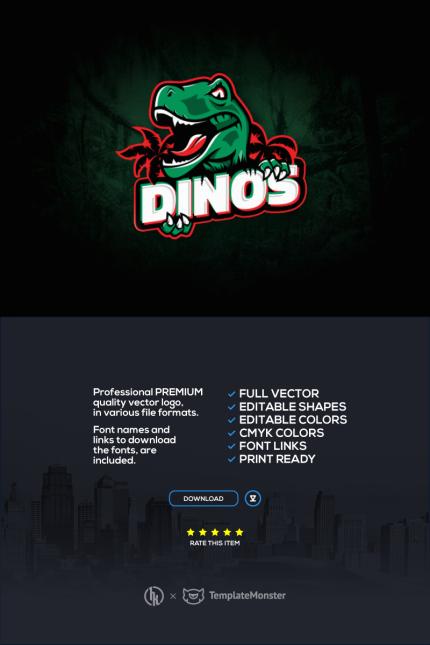 Kit Graphique #91640 Dino Raptor Divers Modles Web - Logo template Preview