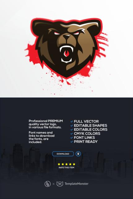 Kit Graphique #91642 Bear Logo Divers Modles Web - Logo template Preview