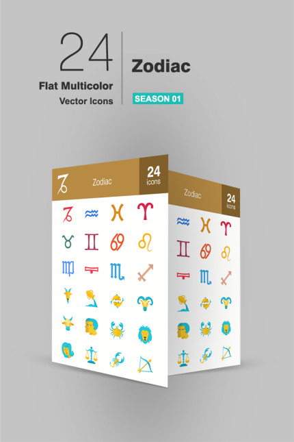 Kit Graphique #91754 Zodiac Icon Divers Modles Web - Logo template Preview